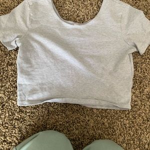 American apparel grey crop top. Size medium.